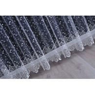 Glass fabric with embroidery