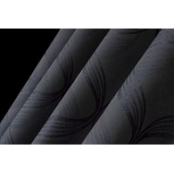 Dark grey curtain - wave design