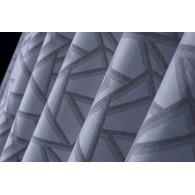 Curtain with geometric design - grey