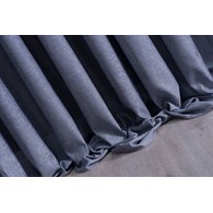 Side curtain with lurex yarn