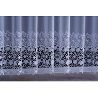 Curtain with macrame applique - 2 lines