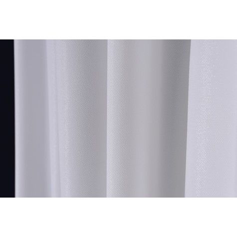 White curtain fabric with shiny lurex yarn