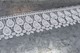 White 8 cm polyester lace