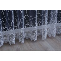 Embroidery on light tulle ground
