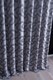 Curtain fabric with design - grey