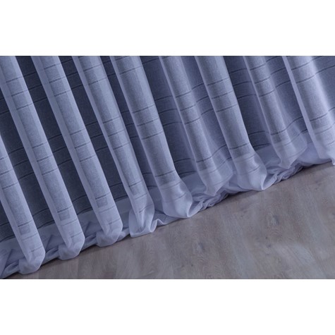 Striped curtain fabric