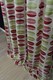 Coffee design fabric - red and green