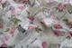 Tkanina zasłonowa drukowana w kwiaty różowe