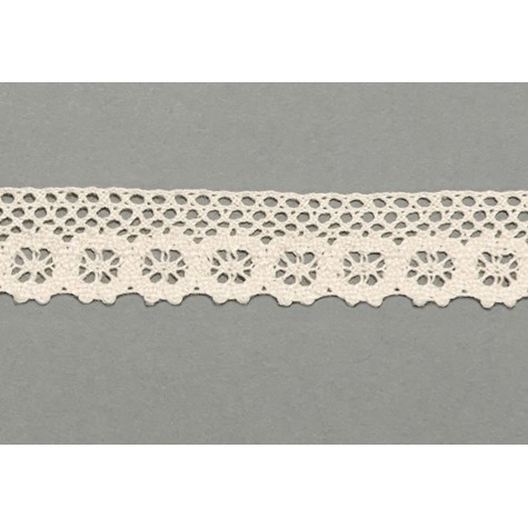 Ecru cotton lace - 2.5 cm