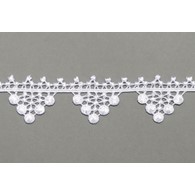 White 3 cm polyester lace