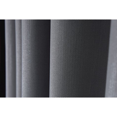 Grey curtain fabric with shiny lurex yarn