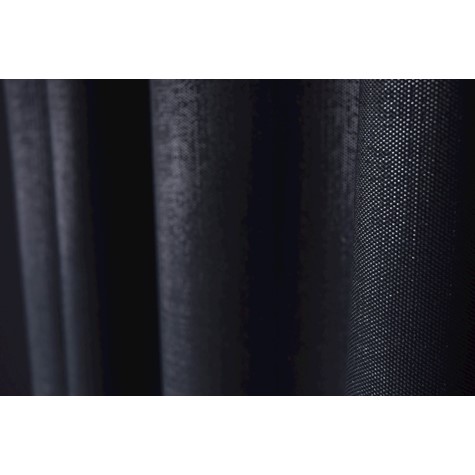 Black curtain fabric with shiny lurex yarn